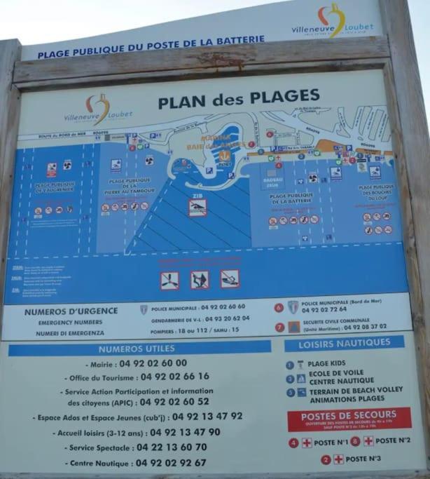 Studio A 2 Pas De La Plage Villeneuve-Loubet Εξωτερικό φωτογραφία